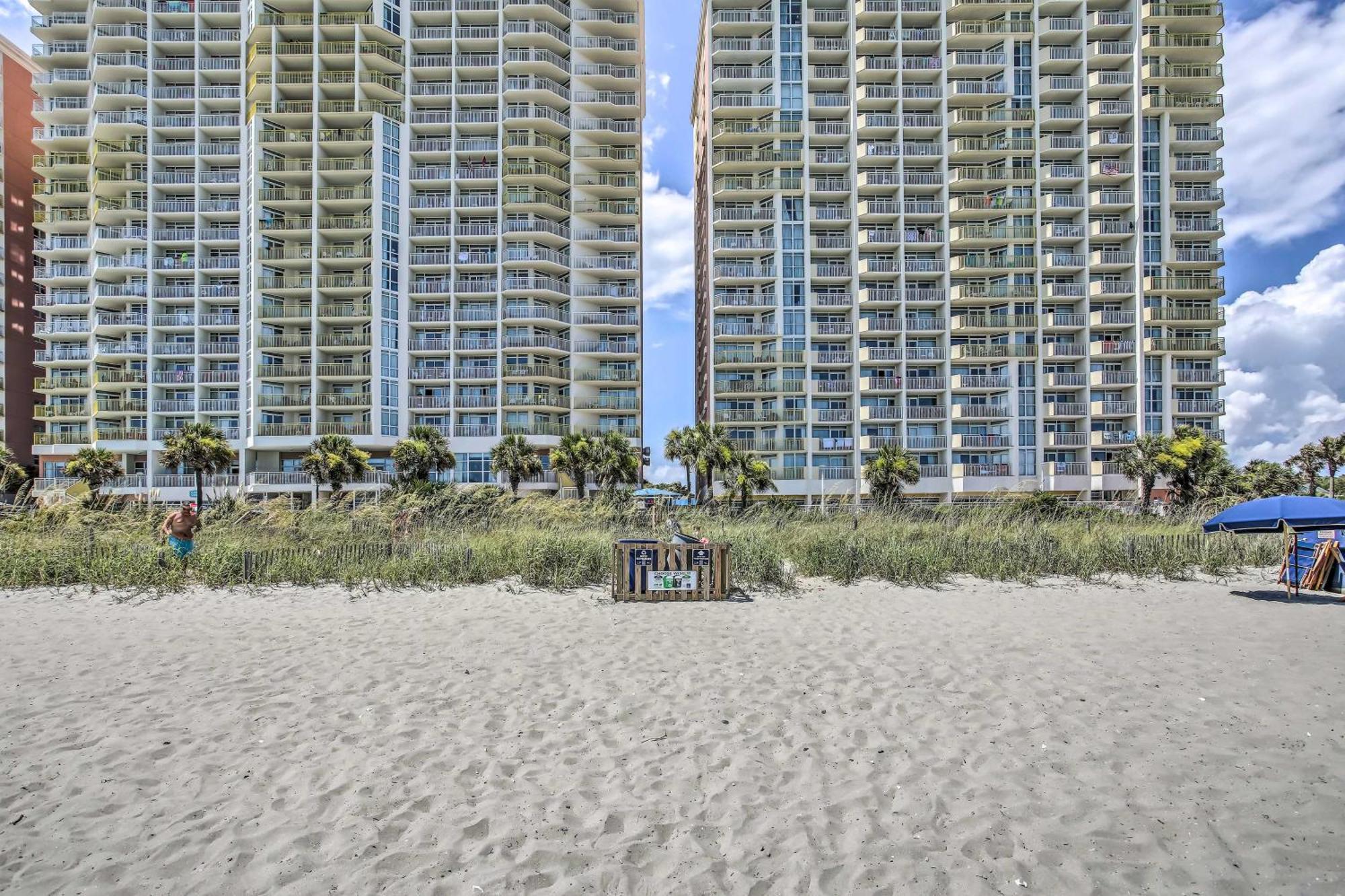 Oceanfront North Myrtle Beach Condo Beach Access Bagian luar foto