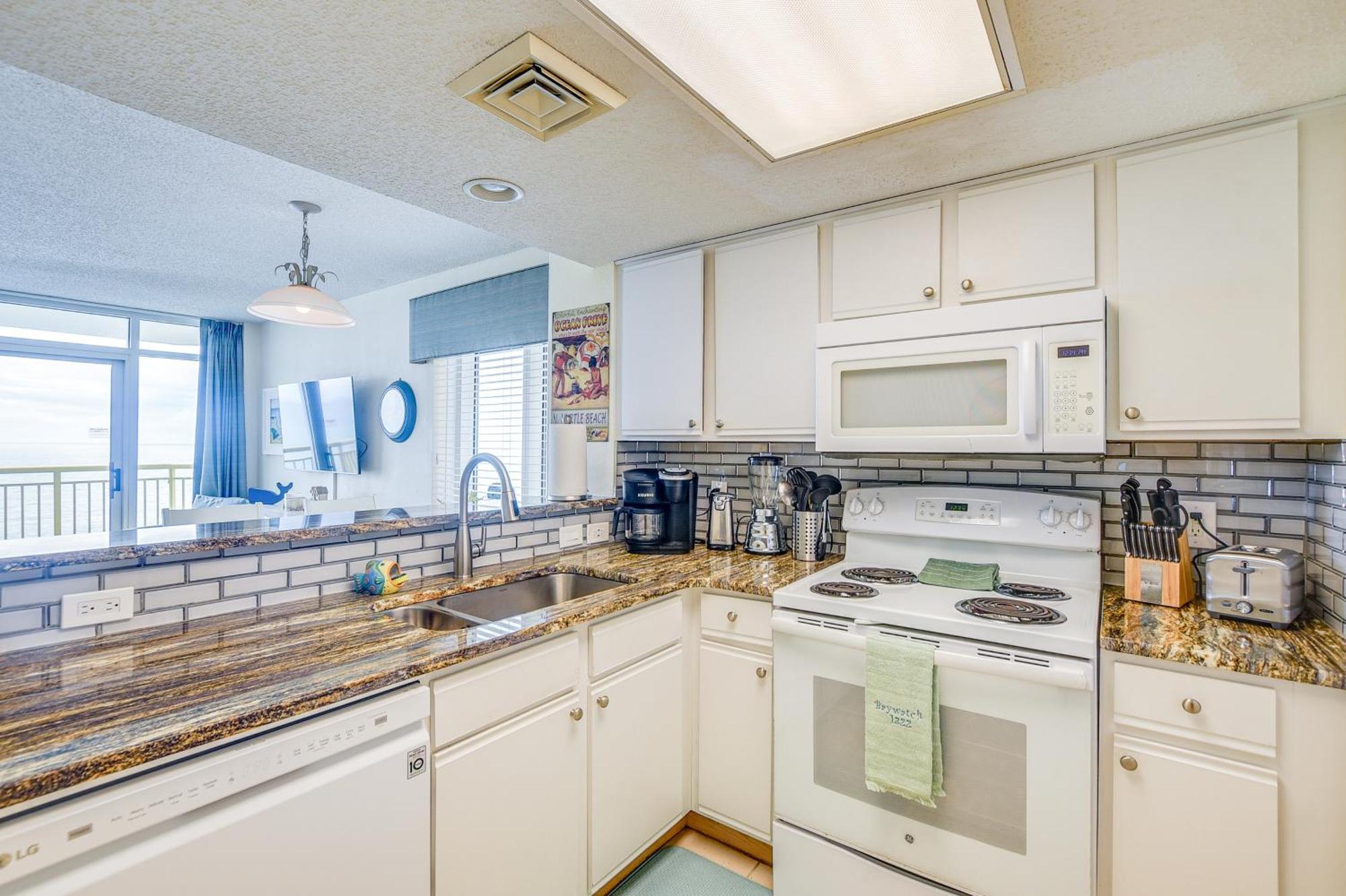 Oceanfront North Myrtle Beach Condo Beach Access Bagian luar foto